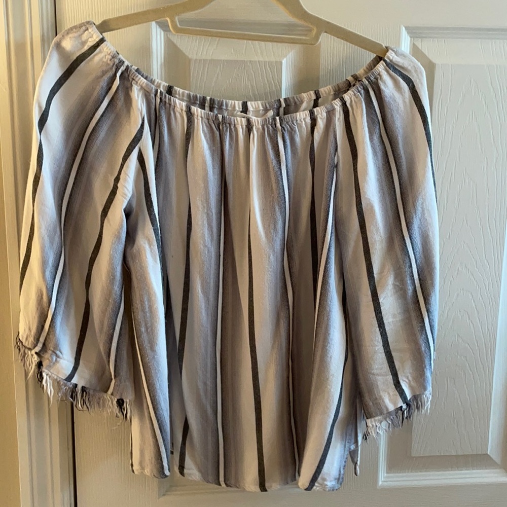 HoneyBelle / Large / white and gray